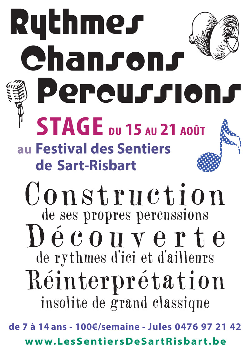 Affiche Stage Musique été 2016